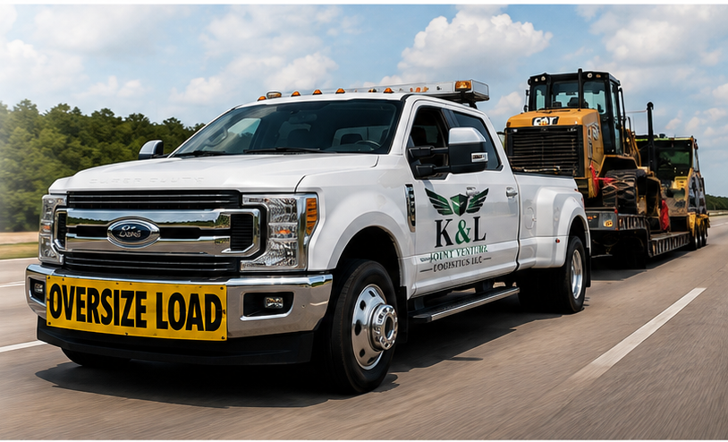 K&L logistics truck and oversize load
